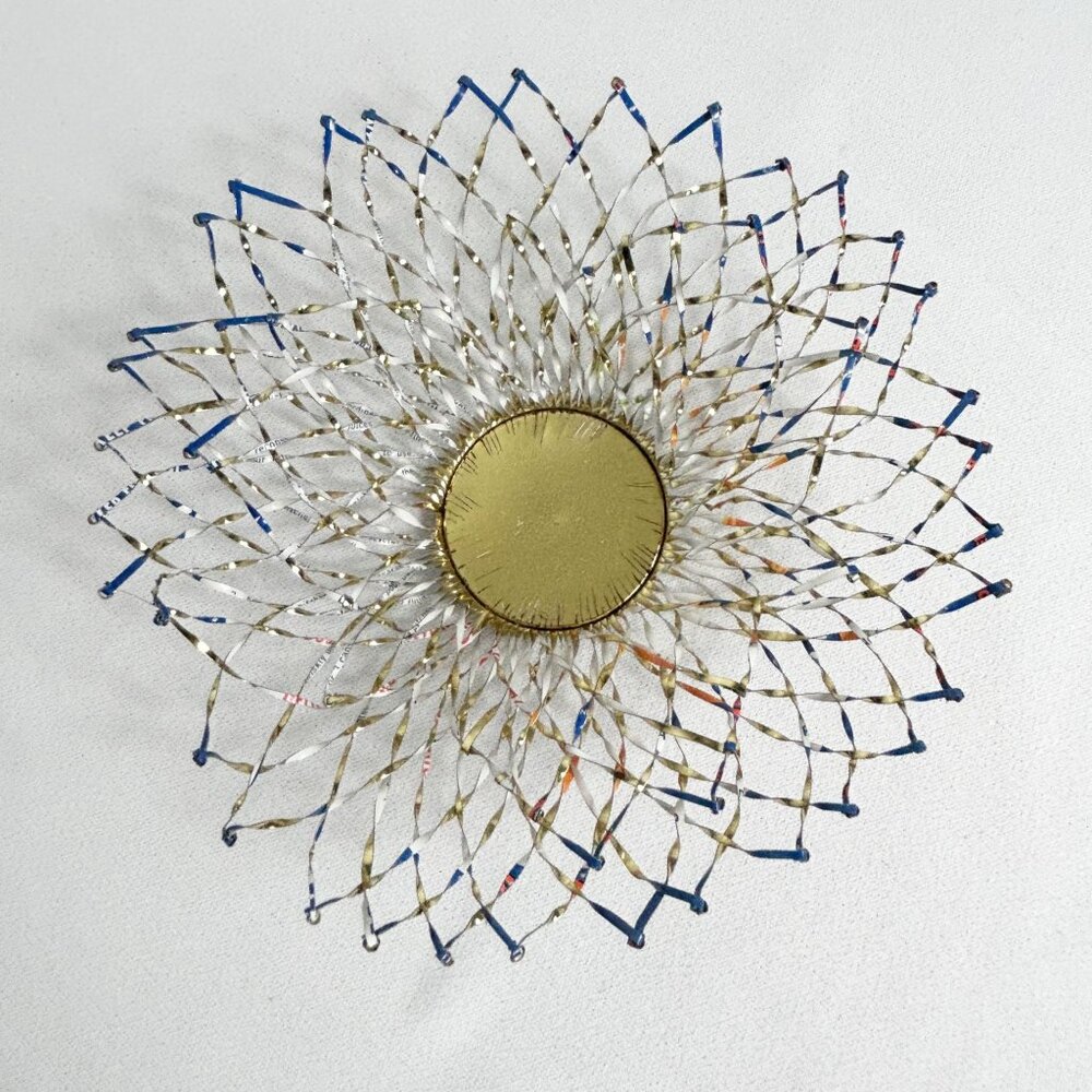 Decorative Aluminum Can Up-Cycled 7" Bowl / Basket